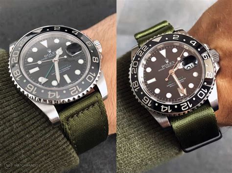 rolex submariner green nato strap|rolex submariner 2020 rubber strap.